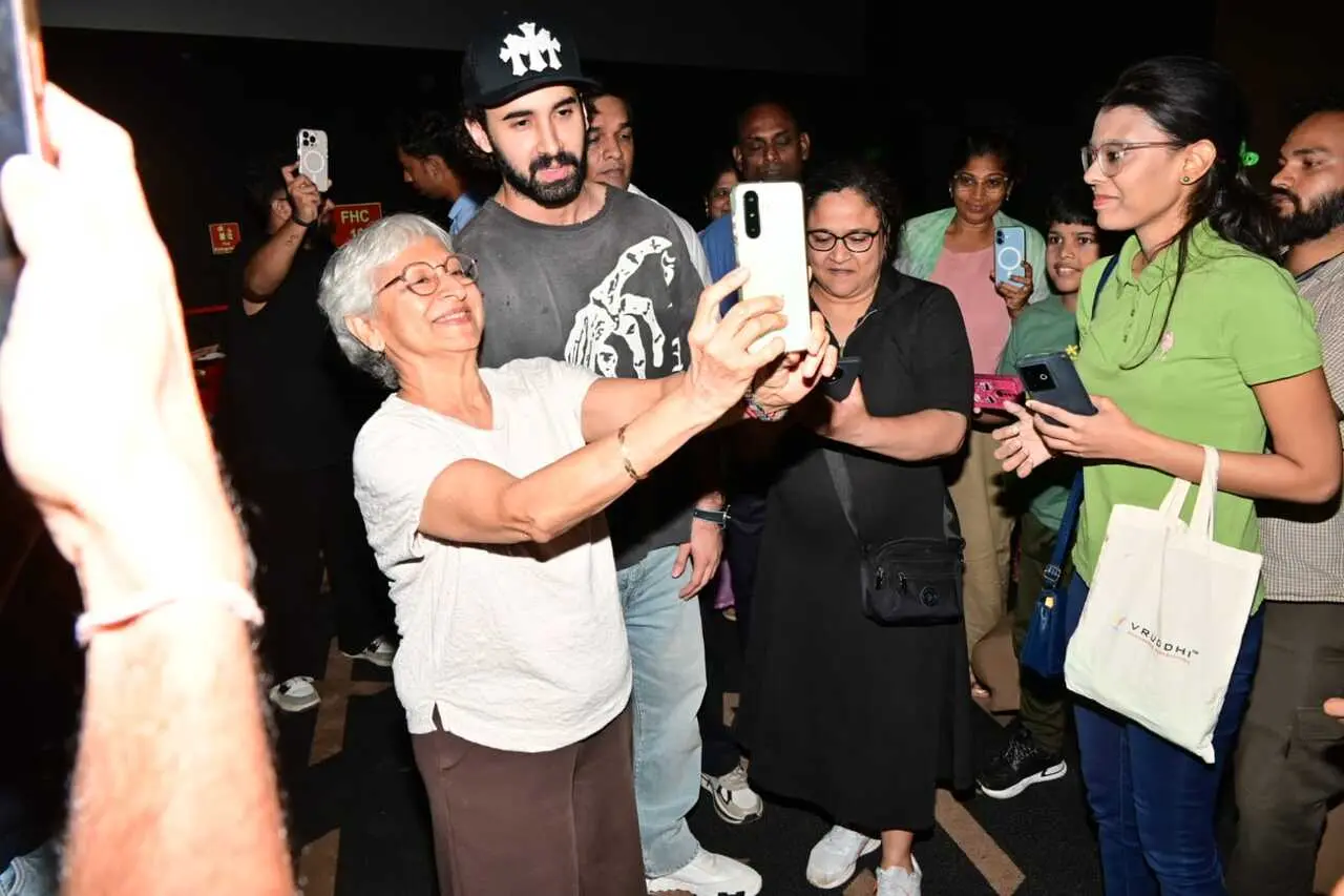 Dressed in a casual look with a cap, Lakshya appeared overwhelmed by the love pouring in from fans. Dressed in a casual look with a cap, Lakshya appeared overwhelmed by the love pouring in from fans.